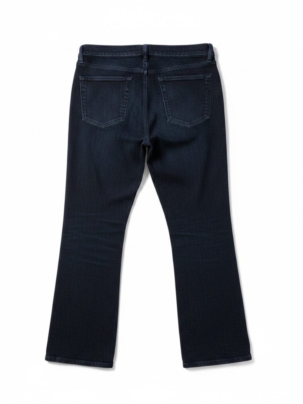 LOFT Size 30/10 Modern Kick Crop Jeans in a sleek, dark indigo wash - Picture 3 of 7